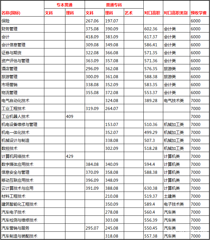 重慶電子工程職業(yè)學(xué)院分數(shù)線