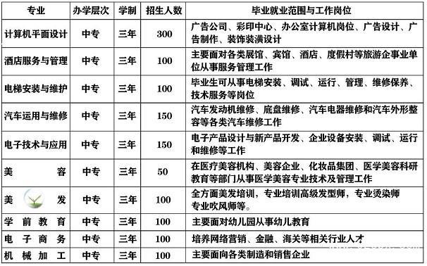 安順市平壩區(qū)中等職業(yè)學(xué)校有哪些專業(yè)
