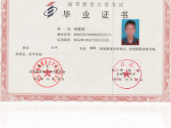 西南政法大學(xué)繼續(xù)教育學(xué)院自學(xué)考試畢業(yè)證書樣本